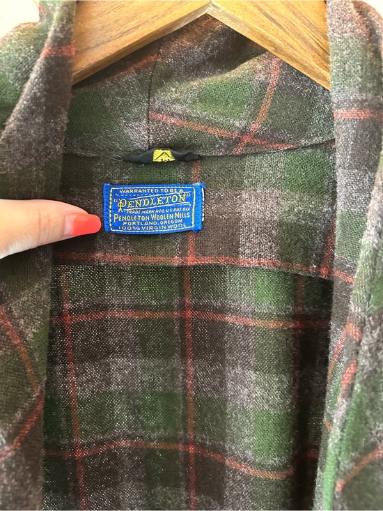 Pendleton Other - Pendleton Brown & Green Plaid Wool Field Jacket